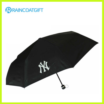 Parapluie pliant publicitaire fait sur commande de polyester de logo fait sur commande 3 par coutume